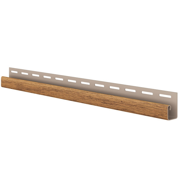 Ukončovací J-profil WOOD SIDING SV-15 - 58 dub winchester / 3,05 m Ukončovací J-profil WOOD SIDING SV-15 - 58 dub winchester / 3,05 m
