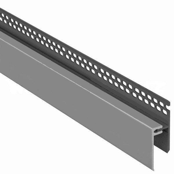Ukončovací profil 2-dielny horný vetrací KERRAFRONT FS-262 - 10 slonová kost / 3 m Ukončovací profil 2-dielny horný vetrací KERRAFRONT FS-262 - 10 slonová kost / 3 m