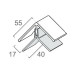 Rohový profil vonkajší/vnútorný 2-dielny KERRAFRONT FS-222 - 01 biely /3 m