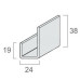 Lemovací U profil 1-dielny KERRAFRONT FS-251 - 10 slonová kost /3 m Lemovací U profil 1-dielny KERRAFRONT FS-251 - 10 slonová kost /3 m