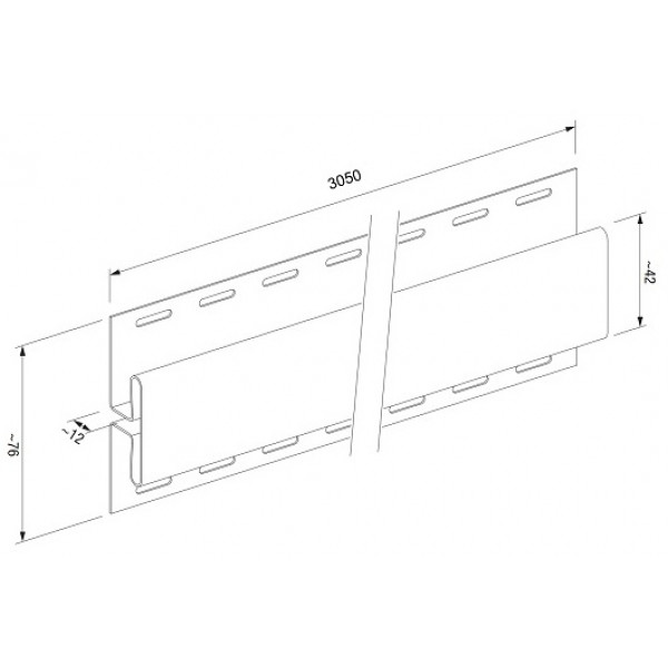 Spojovací H-profil DECO SIDING - Svetlo-sivý Spojovací H-profil DECO SIDING - Svetlo-sivý