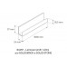 1-dielny J Lemovací profil pre fasádne panely SOLID - Sivý - 3m
