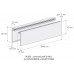 2-dielny- U-Lemovací profil pre fasádne panely SOLID - Biely - 3m