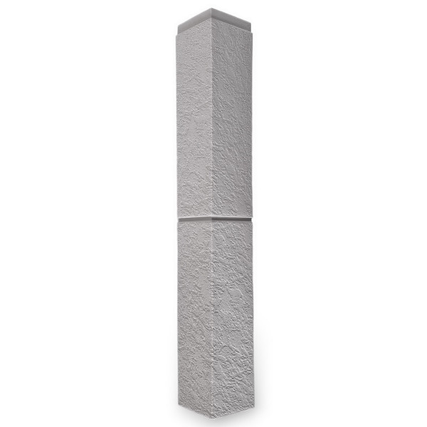 Vonkajší roh - 2-dielny - NOVIK Stone UNI RU202 - Gray Mortar ( sivý ) Vonkajší roh - 2-dielny - NOVIK Stone UNI RU202 - Gray Mortar ( sivý )