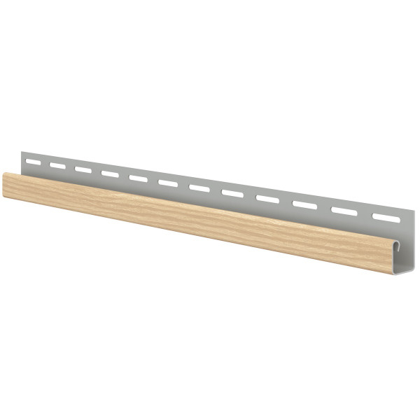 Ukončovací J-profil WOOD SIDING SV-15 - balancovaný dub / 3,05 m Ukončovací J-profil WOOD SIDING SV-15 - balancovaný dub / 3,05 m