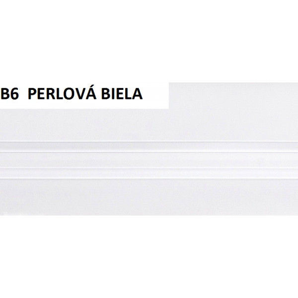 Univerzálna začisťovacia lišta Vilo B6 - 02 perlová biela  /3m x 50mm