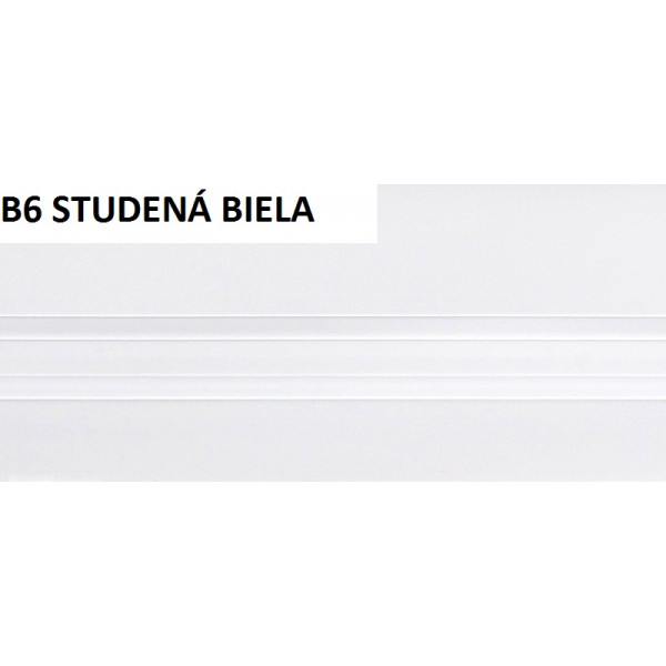 Univerzálna začisťovacia lišta Vilo B6 - 03 studená biela /3m x 50mm Univerzálna začisťovacia lišta Vilo B6 - 03 studená biela /3m x 50mm