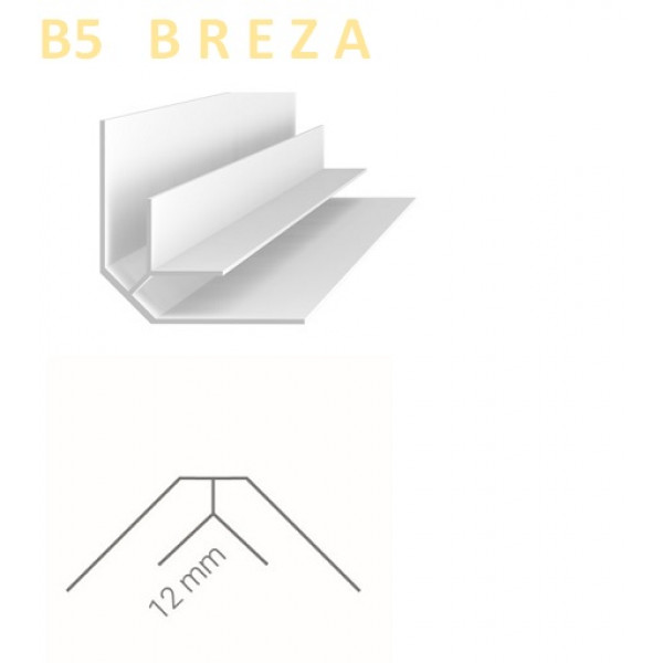 Vnútorný rohový profil – Vilo – B5 – breza / 2,7m Vnútorný rohový profil – Vilo – B5 – breza / 2,7m