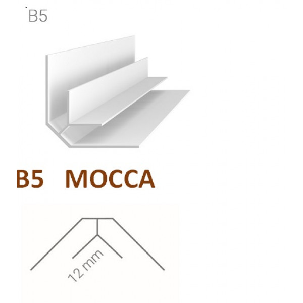 Vnútorný rohový profil – Vilo – B5 – mocca / 2,7m Vnútorný rohový profil – Vilo – B5 – mocca / 2,7m