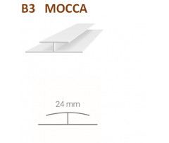 Spojovací profil Vilo B3 - mocca  / 2,7 m