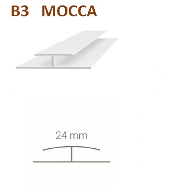 Spojovací profil Vilo B3 - mocca / 2,7 m Spojovací profil Vilo B3 - mocca / 2,7 m