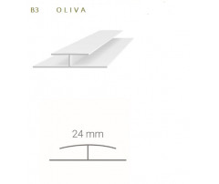 Spojovací profil Vilo B3 - oliva / 2,7 m