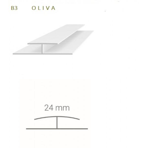 Spojovací profil Vilo B3 - oliva / 2,7 m Spojovací profil Vilo B3 - oliva / 2,7 m