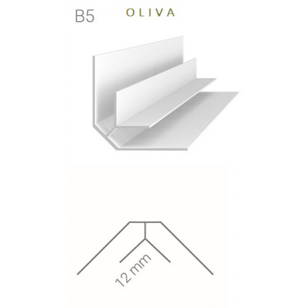 Vnútorný rohový profil – Vilo – B5 – oliva / 2,7 m Vnútorný rohový profil – Vilo – B5 – oliva / 2,7 m