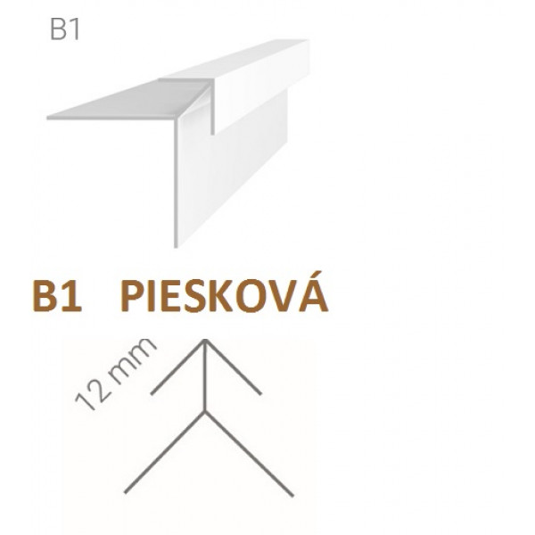 Vonkajší rohový profil Vilo B1 - piesková /2,7 m 