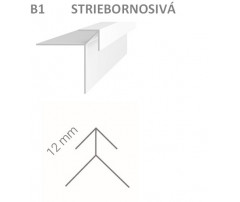 Vonkajší rohový profil Vilo B1 - striebornosivá /2,7 m 