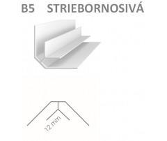 Vnútorný rohový profil – Vilo – B5 – striebornosivá / 2,7m