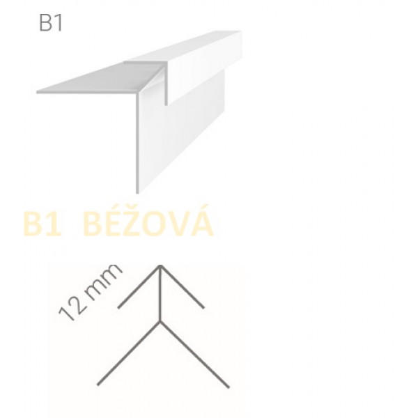 Vonkajší rohový profil Vilo B1 - béžová / 2,7 m Vonkajší rohový profil Vilo B1 - béžová / 2,7 m