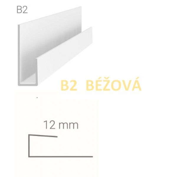 Lemovací profil Vilo B2 – bežová / 2,7 m Lemovací profil Vilo B2 – bežová / 2,7 m
