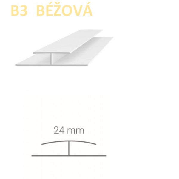 Spojovací profil Vilo B3 - béžová / 2,7 m Spojovací profil Vilo B3 - béžová / 2,7 m