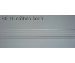 Univerzálna začisťovacia lišta Vilo B6 - 15 striebornosivá /3m x 50mm Univerzálna začisťovacia lišta Vilo B6 - 15 striebornosivá /3m x 50mm