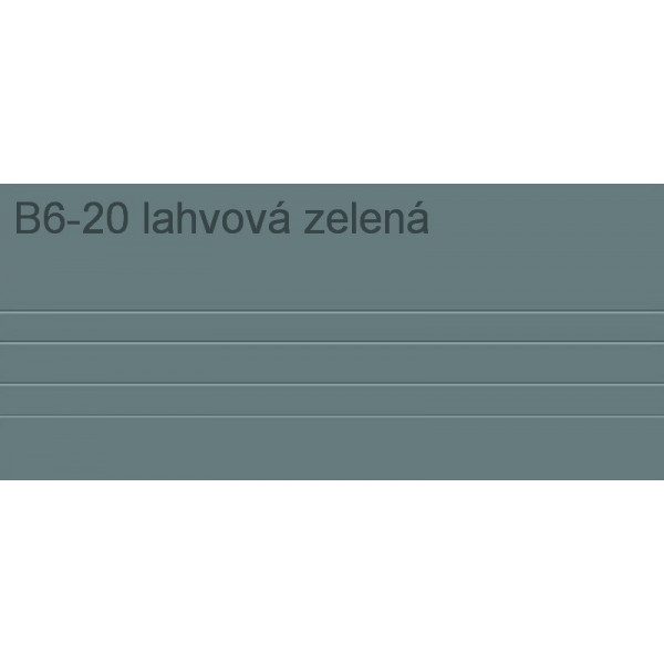 Univerzálna začisťovacia lišta Vilo B6 - 20 tmavozelená /3m x 50mm