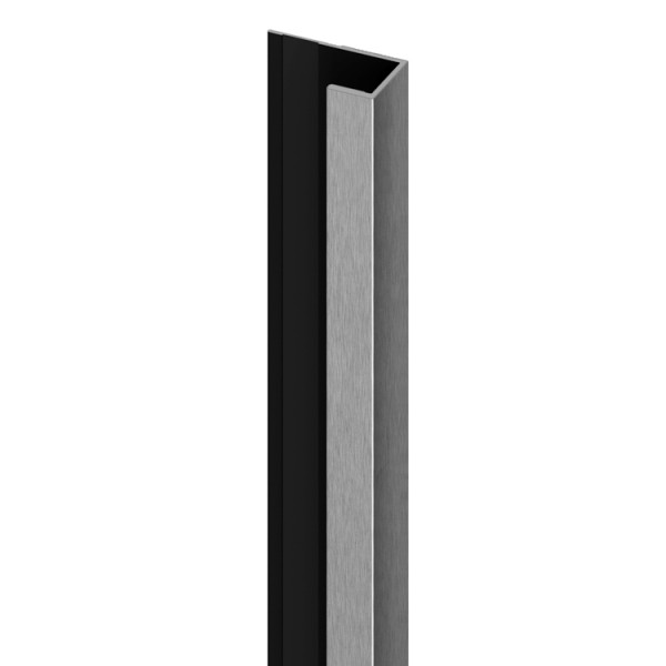 Lemovací J-profil Vilo MPC - profil JTRIM - Brushed Steel (pro panel MPXL) /3 m