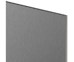 Obkladové panely Vilo MPC MODULO - dekoratívny hladký panel XL - Brushed Steel /0,6 x 2,65 m