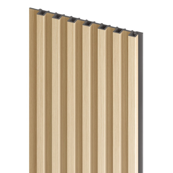 Obkladové panely Vilo MPC MODULO - akustický lamelový panel S - Harmony Wood / 0,14 x 2,65 m