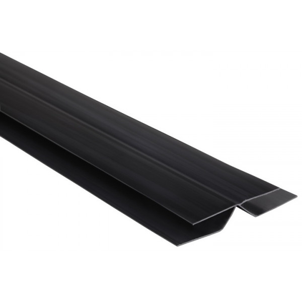 Univerzálny FLEXIBILNÝ spojovací profil -  PVC podhľadové obklady COLOR - P111- GRAFITOVÁ - 3m