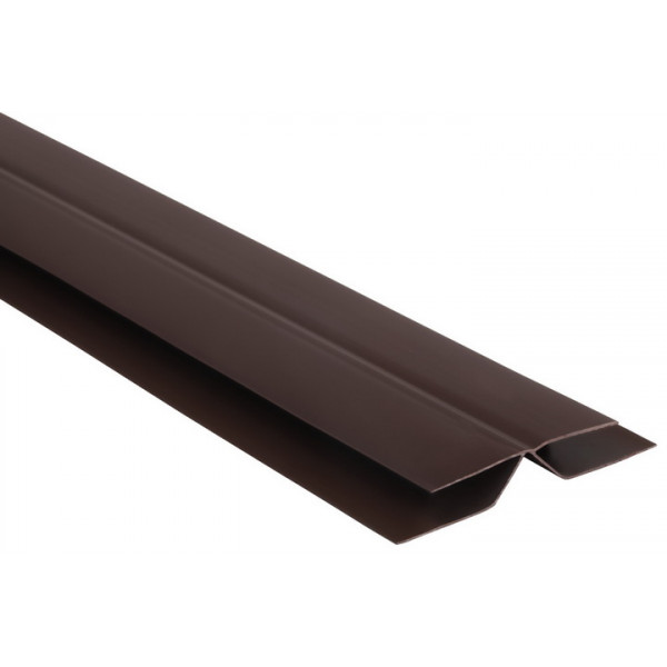 Univerzálny FLEXIBILNÝ spojovací profil -  PVC podhľadové obklady COLOR - P111- HNEDÁ - 3m
