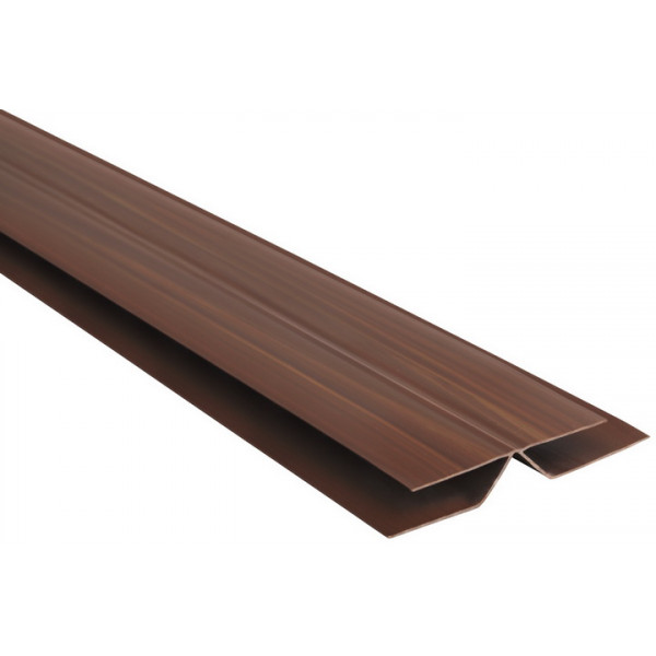 Univerzálny FLEXIBILNÝ spojovací profil -  PVC podhľadové obklady COLOR - P111- ORECH - 3m