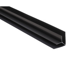 Vnútorný rohový (kútový) profil -  PVC podhľadové obklady - COLOR -  P118 -  GRAFITOVÁ - 3m