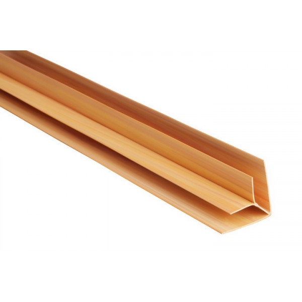 Vnútorný rohový (kútový) profil -  PVC podhľadové obklady - COLOR -  P118 -  SMREK / HRUŠKA - 3m