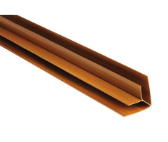 Vnútorný rohový (kútový) profil -  PVC podhľadové obklady - COLOR -  P118 -  ZLATÝ DUB / TEAK  - 3m