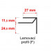 Lemovací profil - PVC plastový podhľadový obklad COLOR - P119 - HNEDÁ - 3m