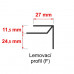 Lemovací profil - PVC plastový podhľadový obklad COLOR - P119 - BIELA - 3m Lemovací profil - PVC plastový podhľadový obklad COLOR - P119 - BIELA - 3m