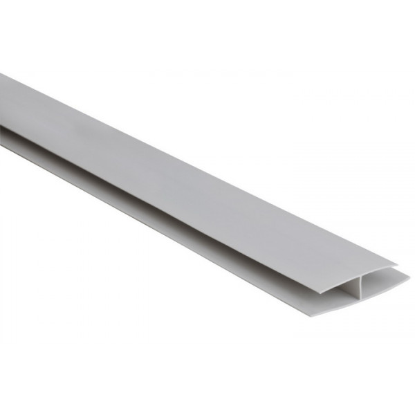 Spojovací profil - PVC  podhľadový obklad COLOR - P110-  SIVÁ - 3m