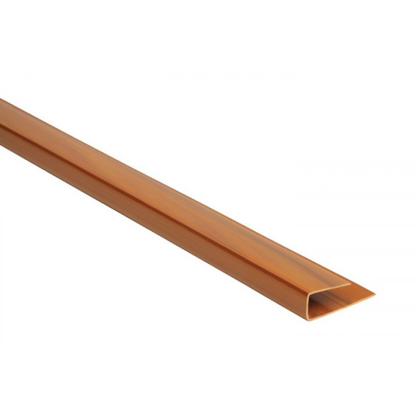 Ukončovací profil - PVC podhľadový obklad - COLOR - P109 - ZLATÝ DUB / TEAK- 3m
