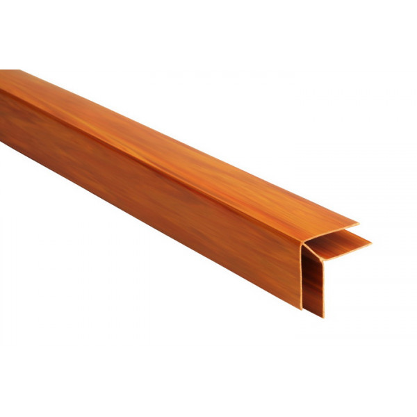Vonkajší rohový profil - PVC podhľadové obklady COLOR - P117-  BOROVICA / JELŠA - 3m