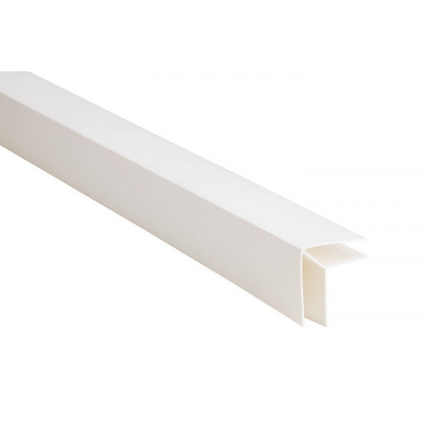 Vonkajší rohový profil - PVC podhľadové obklady COLOR - P117- BIELA - 3m