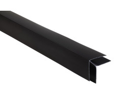 Vonkajší rohový profil - PVC podhľadové obklady COLOR - P117- GRAFITOVÁ - 3m