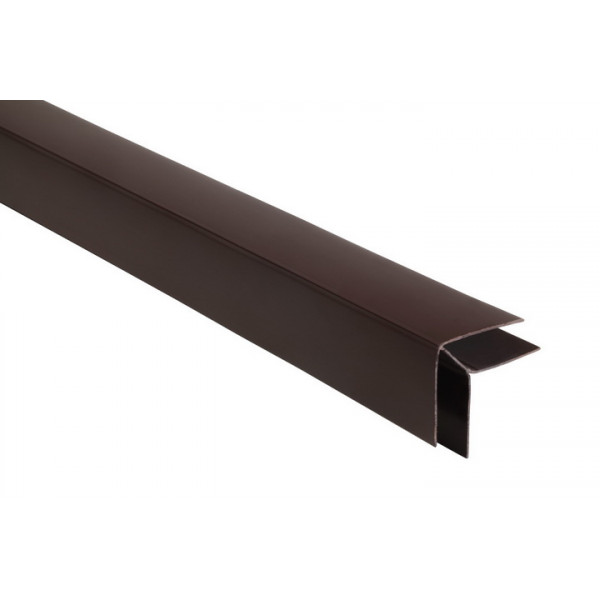 Vonkajší rohový profil - PVC podhľadové obklady COLOR - P117- HNEDÁ - 3m