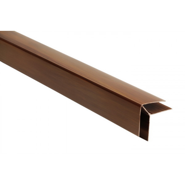 Vonkajší rohový profil - PVC podhľadové obklady COLOR - P117- ORECH - 3m