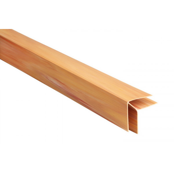 Vonkajší rohový profil - PVC podhľadové obklady COLOR - P117-  SMREK / HRUŠKA - 3m