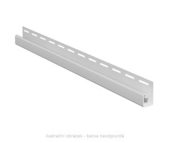 Ukončovací J-profil DECO SIDING SV15 - 01 Biela / 3,05 m