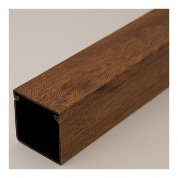 Zakrývací profil s uzáverom 40x40  Modular -  ZLATÝ DUB - Fólia
