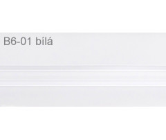 Univerzálna začisťovacia lišta Vilo B6 - 01 biela /3m x 50mm Univerzálna začisťovacia lišta Vilo B6 - 01 biela /3m x 50mm