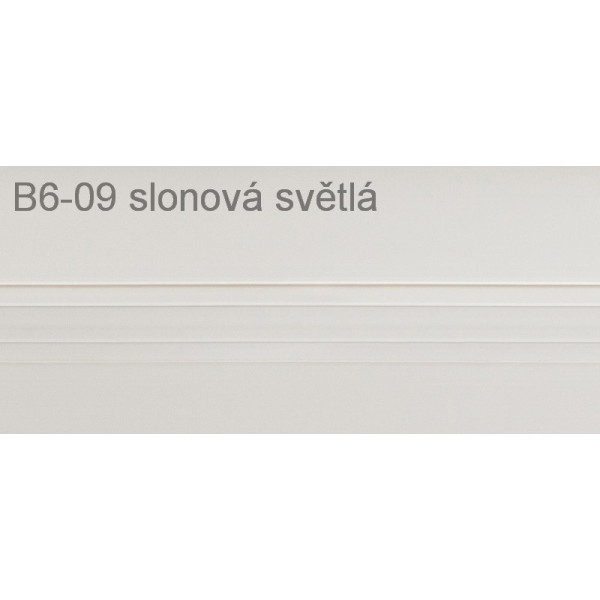 Univerzálna začisťovacia lišta Vilo B6 - 09 slonová svetlá /3m x 50mm Univerzálna začisťovacia lišta Vilo B6 - 09 slonová svetlá /3m x 50mm