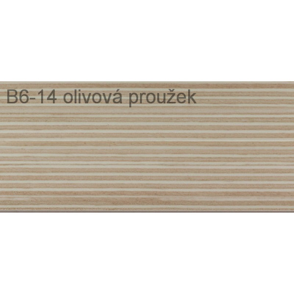 Univerzálna začisťovacia lišta Vilo B6 - 14 olivová-prúžok /3m x 50mm Univerzálna začisťovacia lišta Vilo B6 - 14 olivová-prúžok /3m x 50mm